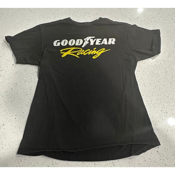 Goodyear Racing Black T-Shirt Size M - Picture 1 of 5